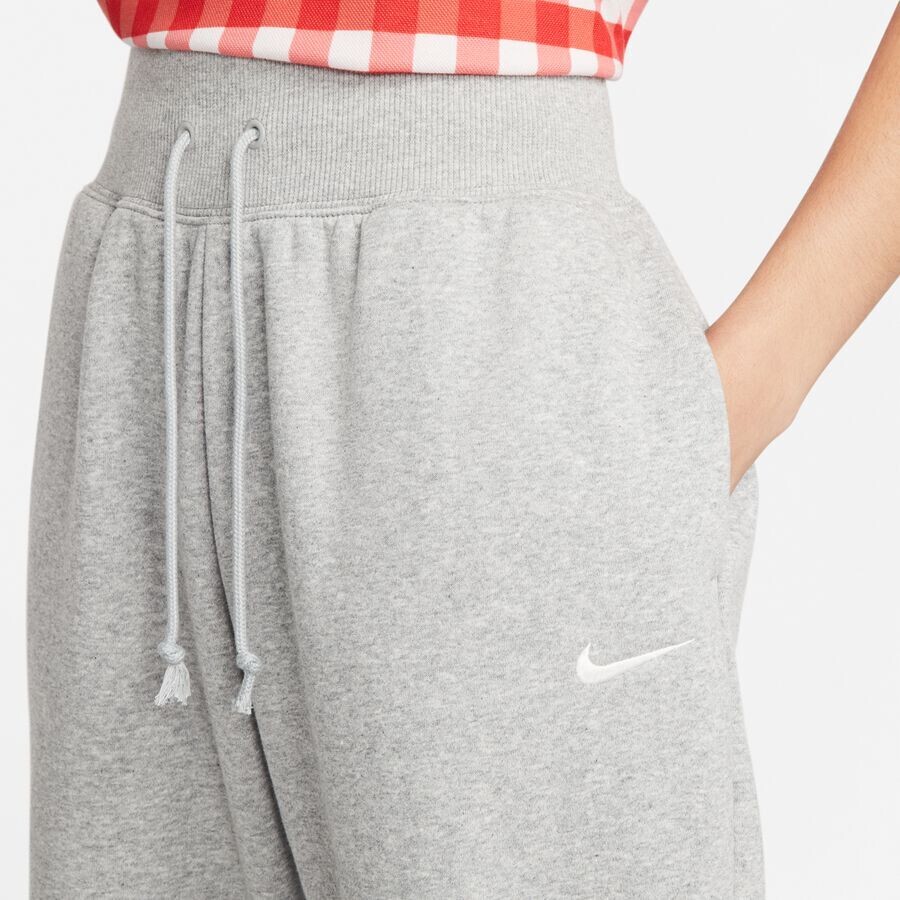 Спортивная одежда Большие спортивные штаны из флиса Phoenix с высокой талией NIKE, цвет dk grey heather/sail — фото 3