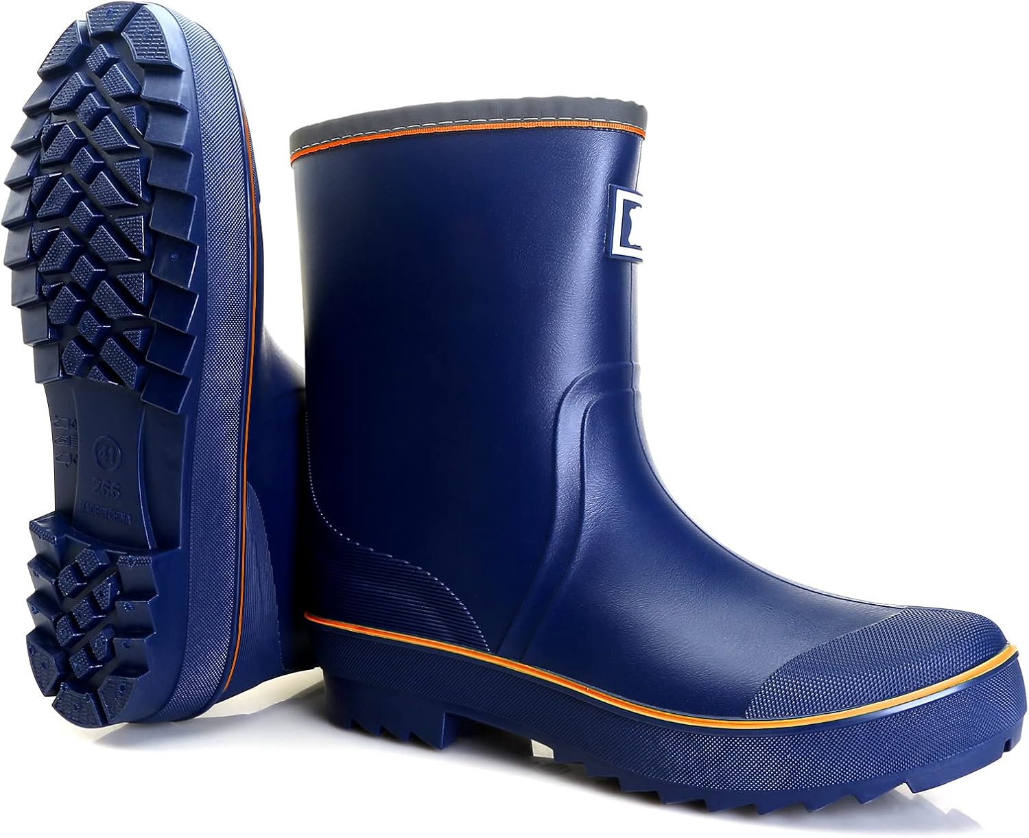 

Мужские резиновые сапоги HSBDNZQ, водонепроницаемые резиновые сапоги с уникальным PVC-дизайном, комфортные легкие сапоги от грязи, прочные устойчивые против скольжения сапоги для сада, фермерства, садоводства и рыбалки, оранжевый