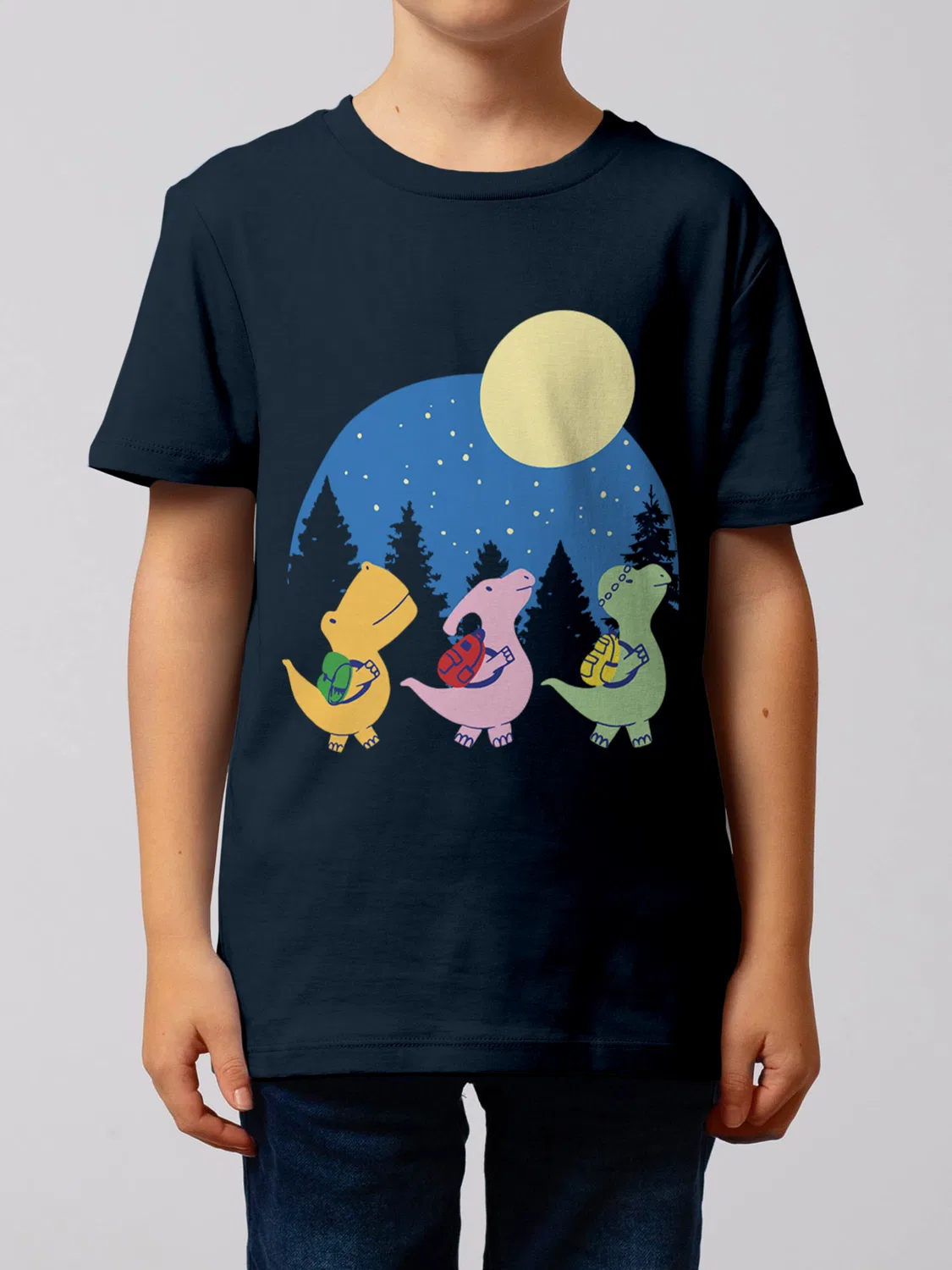 Футболка 'Dino Spaziergang' Watabout.Kids, Blue/Navy — фото 2