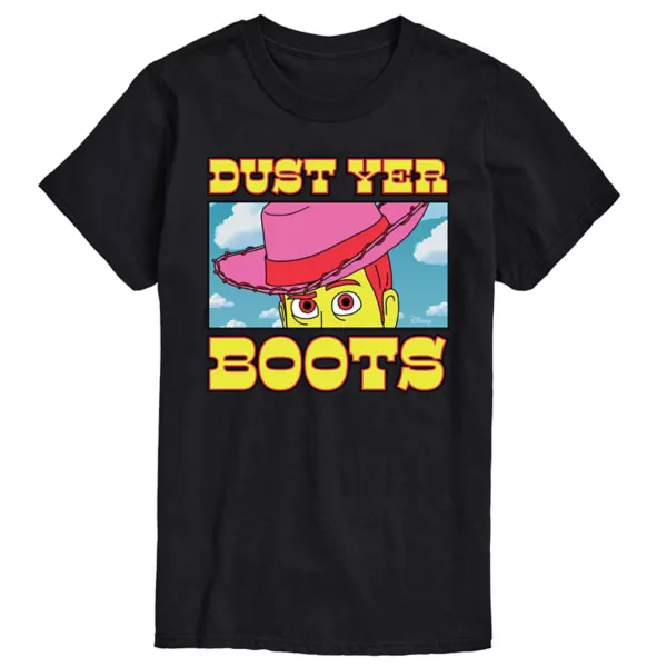 

Мужская футболка с принтом Woody Dust Yer Boots из серии «История игрушек 4» Disney / Pixar, черный