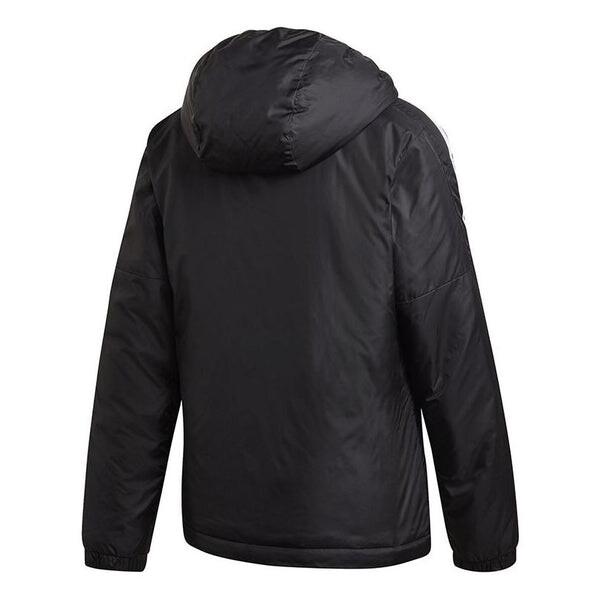 Куртка Essentials утепленная куртка с капюшоном азиатские размеры Adidas, черный — фото 2