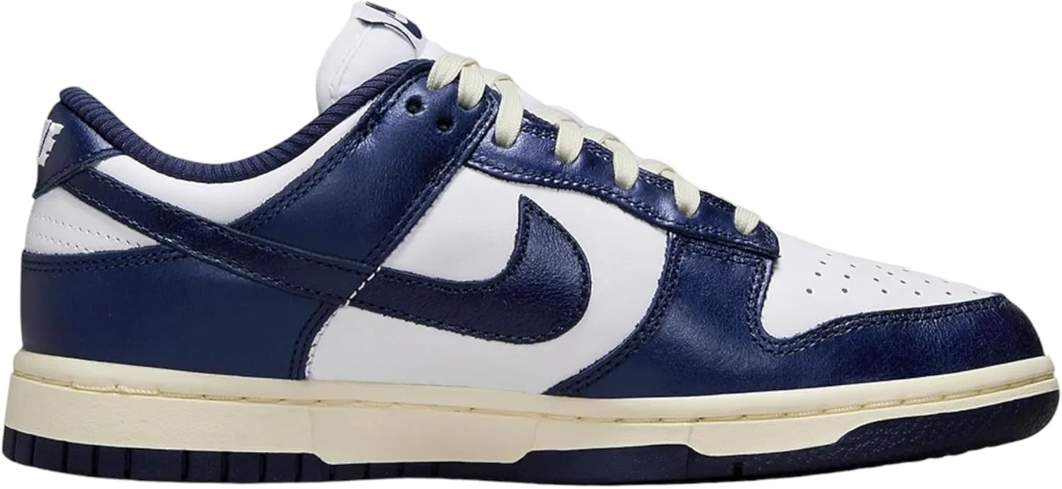 Женские баскетбольные кроссовки Nike W Dunk Low, White Midnight Navy — фото 2