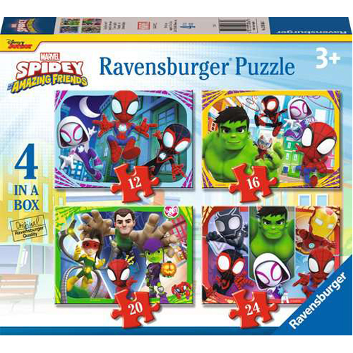 

Пазлы Spidey & His Amazing Friends, 4 In A Box