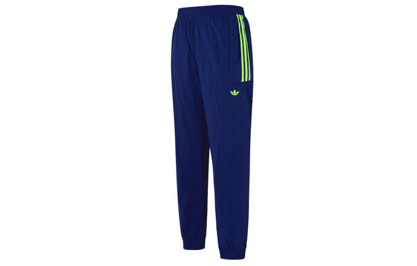 Штаны оригинальные огненные штаны тканые спортивные штаны Adidas, синий — фото 2