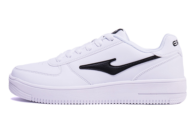 

Кроссовки для скейтбординга Erke мужские низкие бело-черные, True White/Jet Black