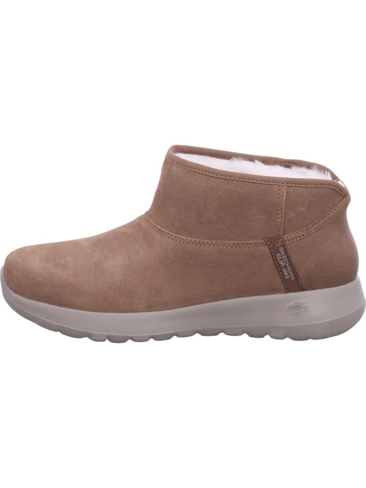Ботинки женские Skechers зимние с меховой подкладкой, коричневый — фото 2