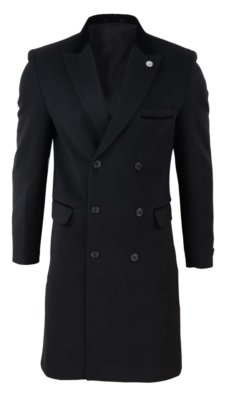 

Пальто двубортное TruClothing, черный