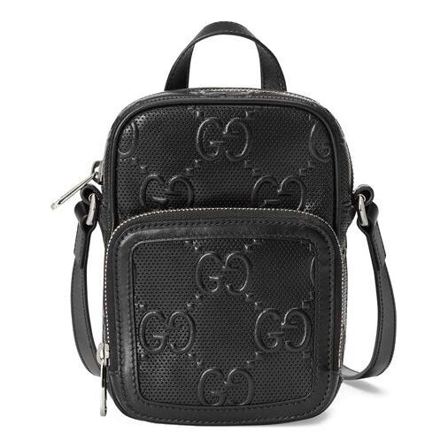 

Сумка logo patternprint singleshoulderbag black Gucci, черный