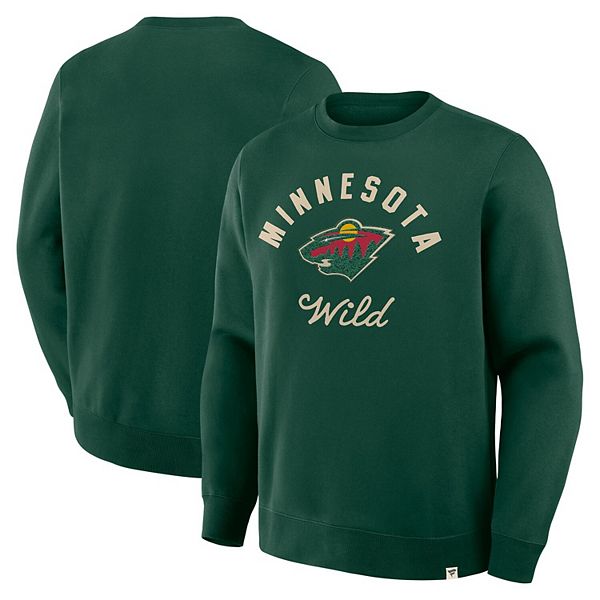 

Мужской зеленый свитшот Minnesota Wild Stickler Fanatics