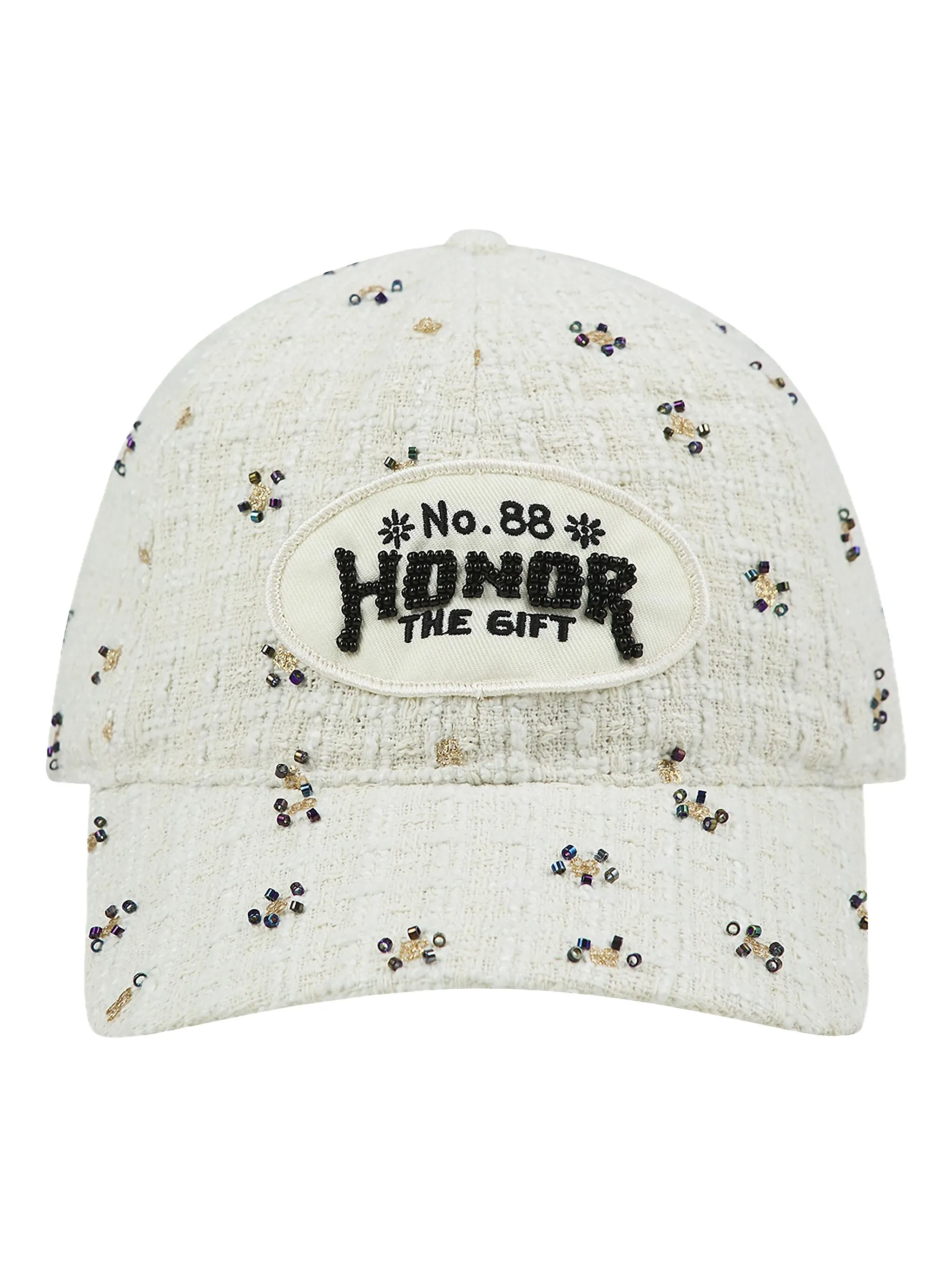 

Твидовая шестипанельная кепка с бисером Honor The Gift, бежевый