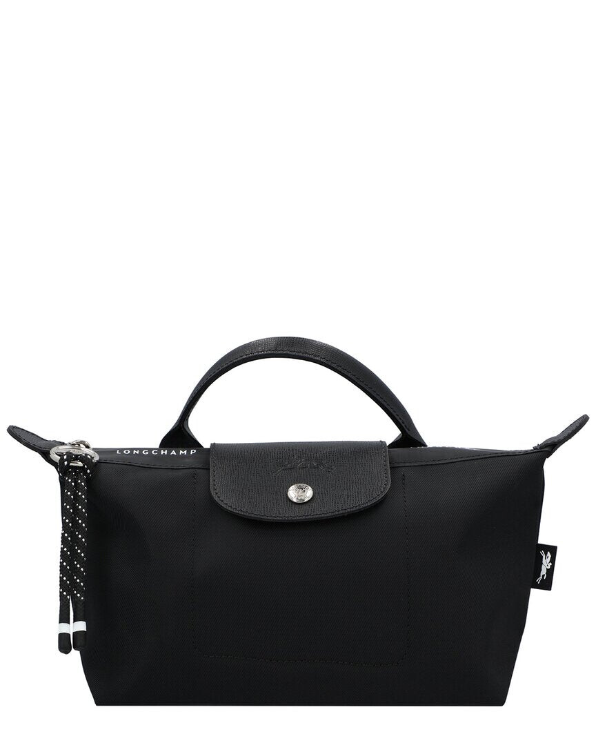 

Longchamp Le Pliage Energy Сумка из ткани и кожи с верхней ручкой, черный