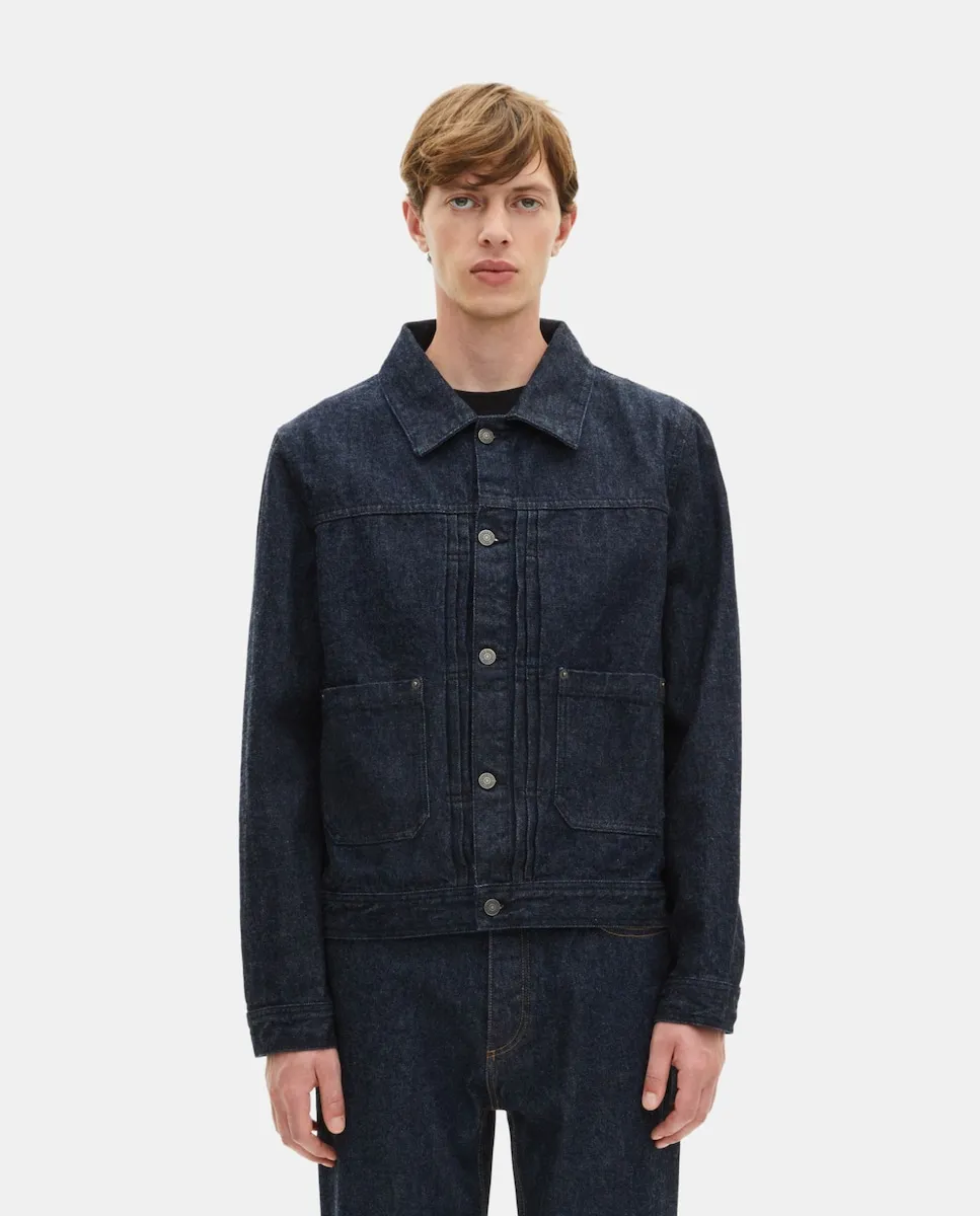 

Мужская джинсовая куртка прямого кроя The Kooples, темно-синий