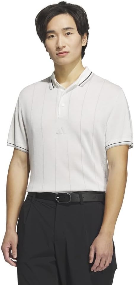 

Мужская трикотажная поло-рубашка adidas Golf Beyond The Course свободного кроя с коротким рукавом, белая, размер M