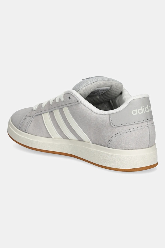 Детские замшевые кроссовки Grand Court 00s Adidas, серый — фото 3