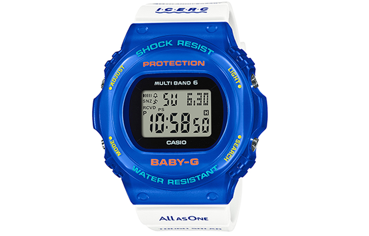 

CASIO Часы BABY G Collection Solar Quartz Movement Watch Women's Watch Blue Dial
