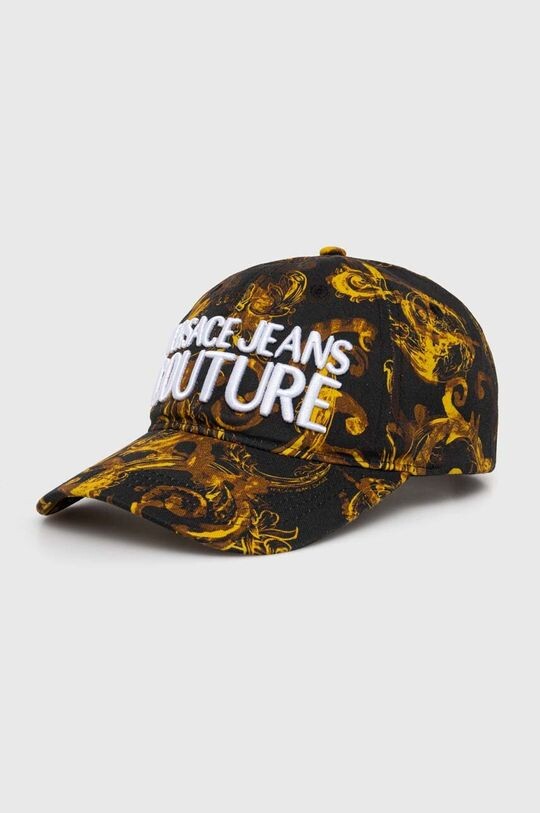 

Хлопковая бейсболка Versace Jeans Couture, черный