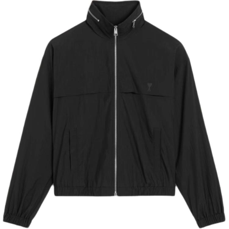 

AMIPARIS Куртка с молнией и принтом логотипа, Black