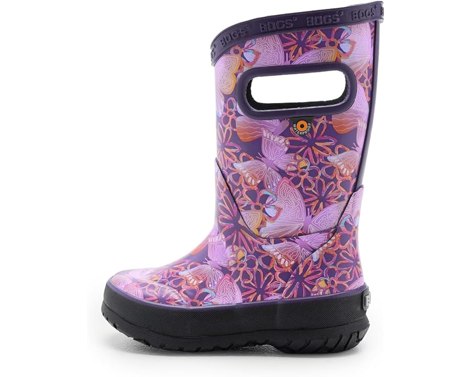 Детские резиновые сапоги Bogs Kids Rainboot Solar Butterfly (Little Kid/Big Kid), Purple Multi — фото 4
