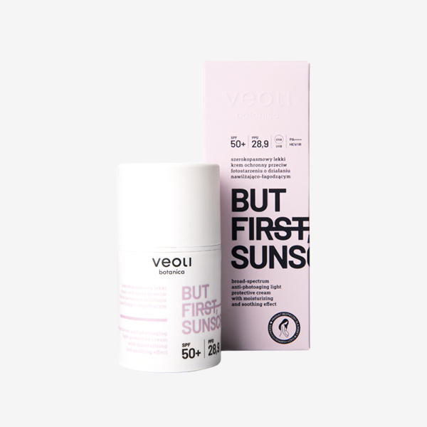 

Легкий защитный крем spf50+ для лица, 50 мл Veoli Botanica But first sunscreen
