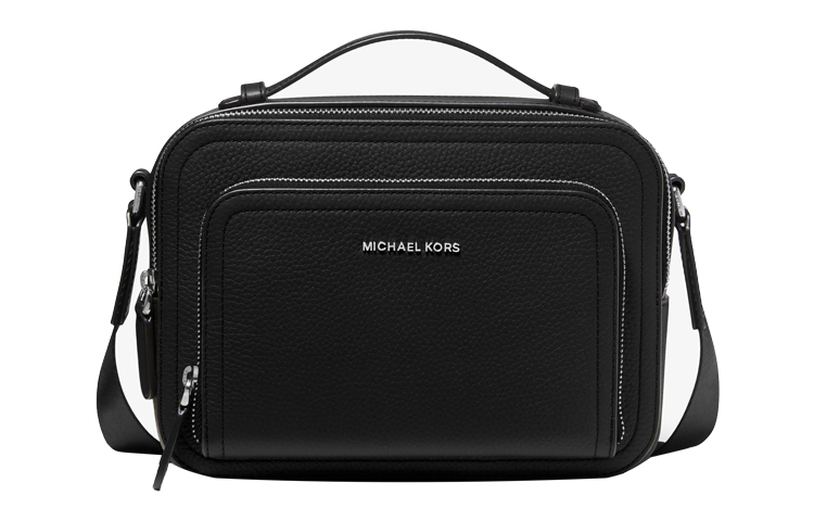 

MICHAEL KORS Кожаная сумка через плечо для фотоаппарата среднего размера мужская черная