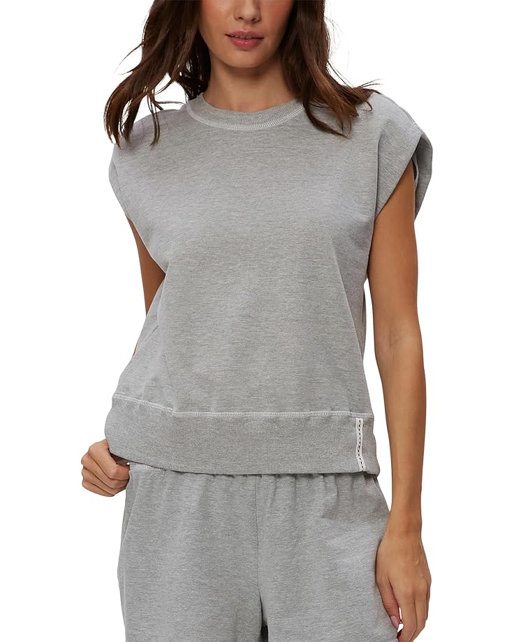 

Толстовка Michael Stars Brooklyn Power Shoulder Sweatshirt, цвет Heather Grey
