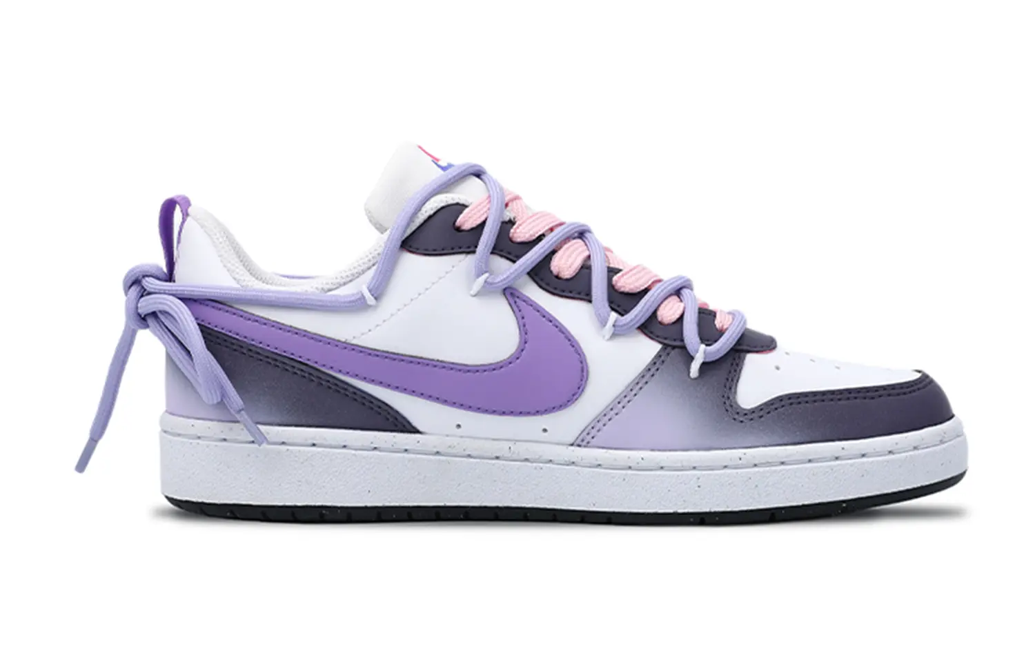 

Кроссовки Nike Court Borough Skateboard Shoes Women's Low-Top White Purple, Фиолетовый, Кроссовки Nike Court Borough Skateboard Shoes Women's Low-Top White Purple