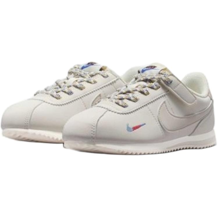 Детские кроссовки Cortez EasyOn, устойчивые к истиранию, низкие, для повседневной носки Nike, экрю — фото 3