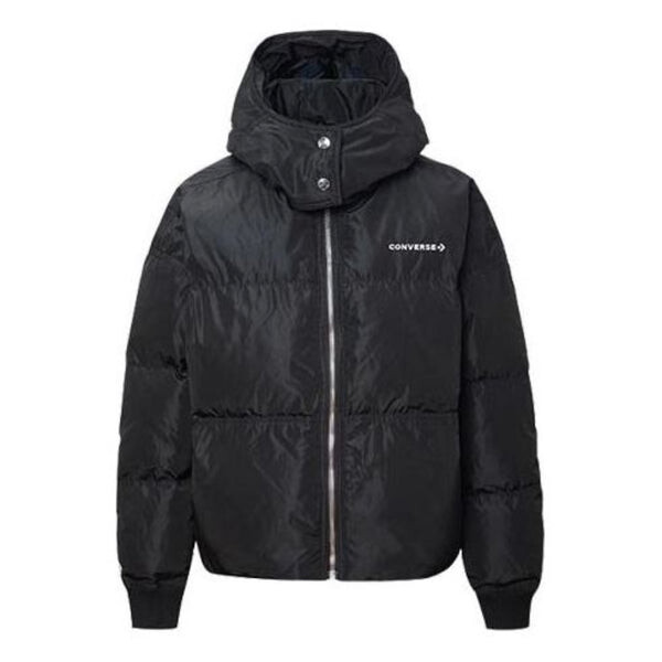 

Куртка down oversized puffer jacket 'black' Converse, черный