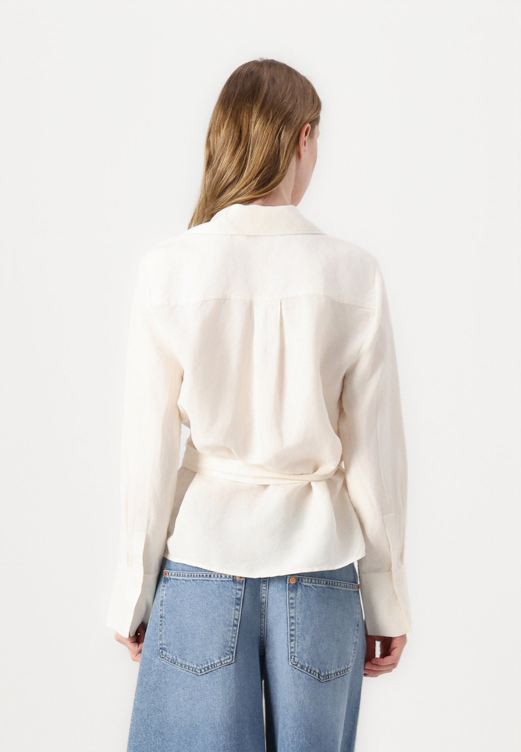 Блуза WRAP BLOUSE Tommy Hilfiger, кремовый — фото 3