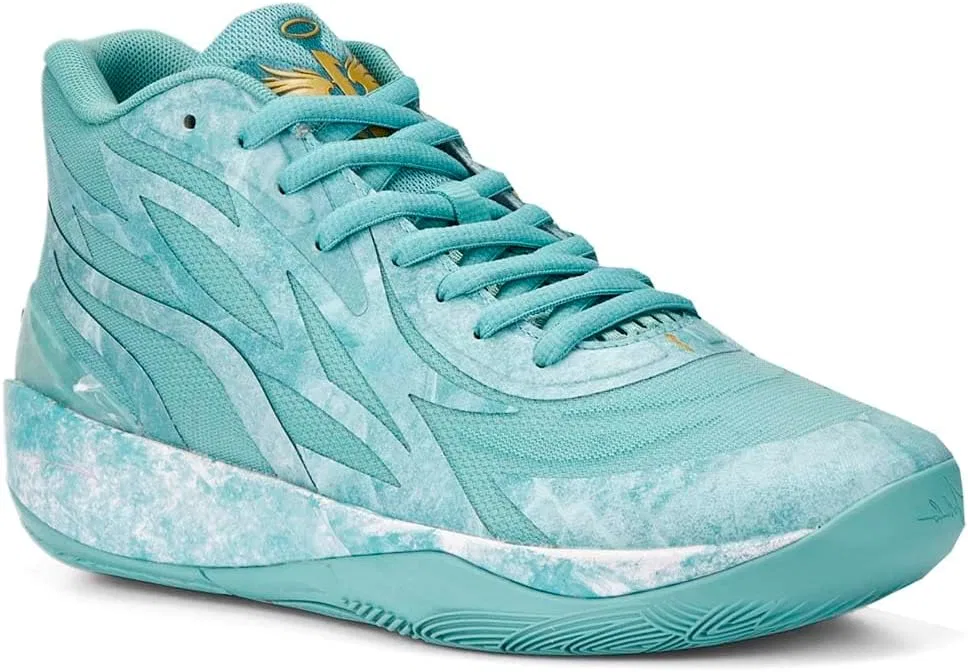 Мужские баскетбольные кроссовки PUMA Lmb X Mb.02 Jade - зеленые — фото 2