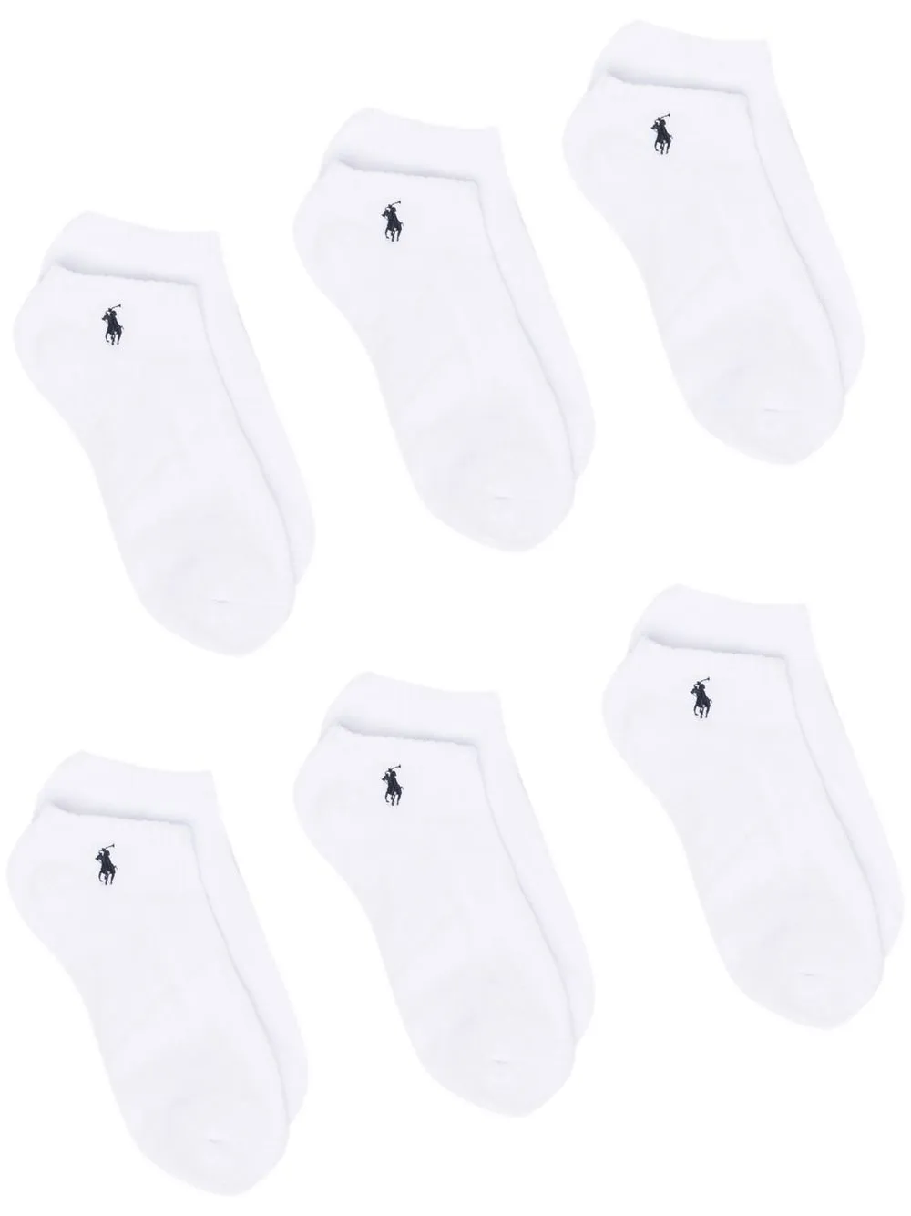 

Комплект из шести пар носков POLO RALPH LAUREN, белый