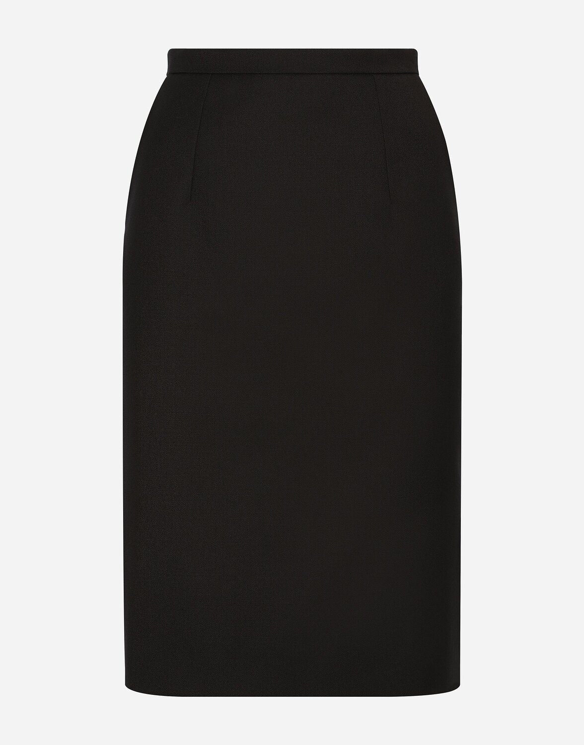 

Миди-юбка-карандаш из шерстяного крепа Dolce & Gabbana, черный