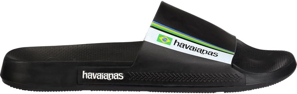 Шлепанцы унисекс Havaianas Brasil Сандалии скольжения, черный — фото 2