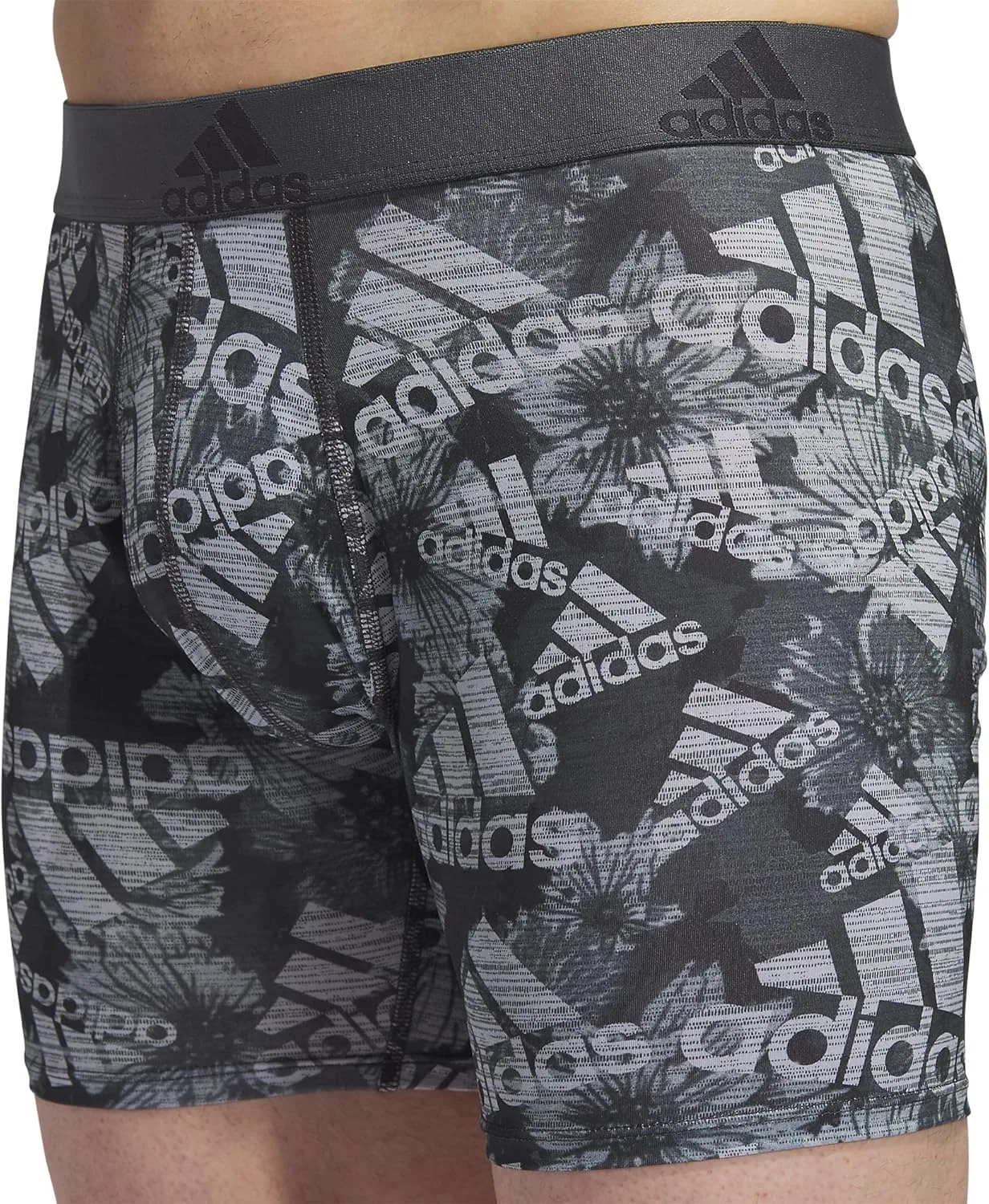Боксеры Adidas Bos Floral Carbon-legend Ivy-clear Onix/Legend Ivy Green/Clear Onix Grey — фото 2