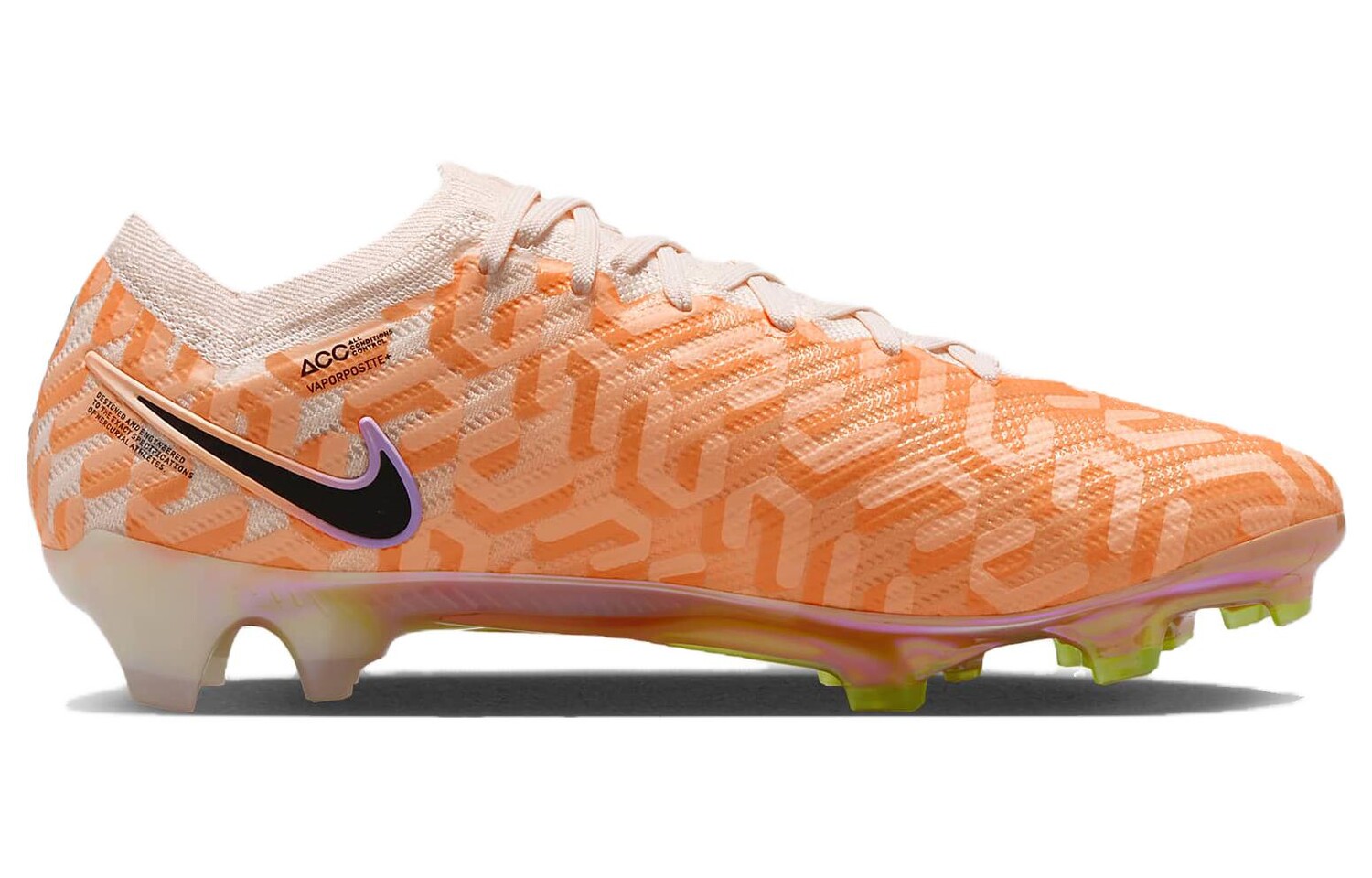 Футбольные кроссовки Nike Mercurial Vapor 15 унисекс, Апельсин — фото 2
