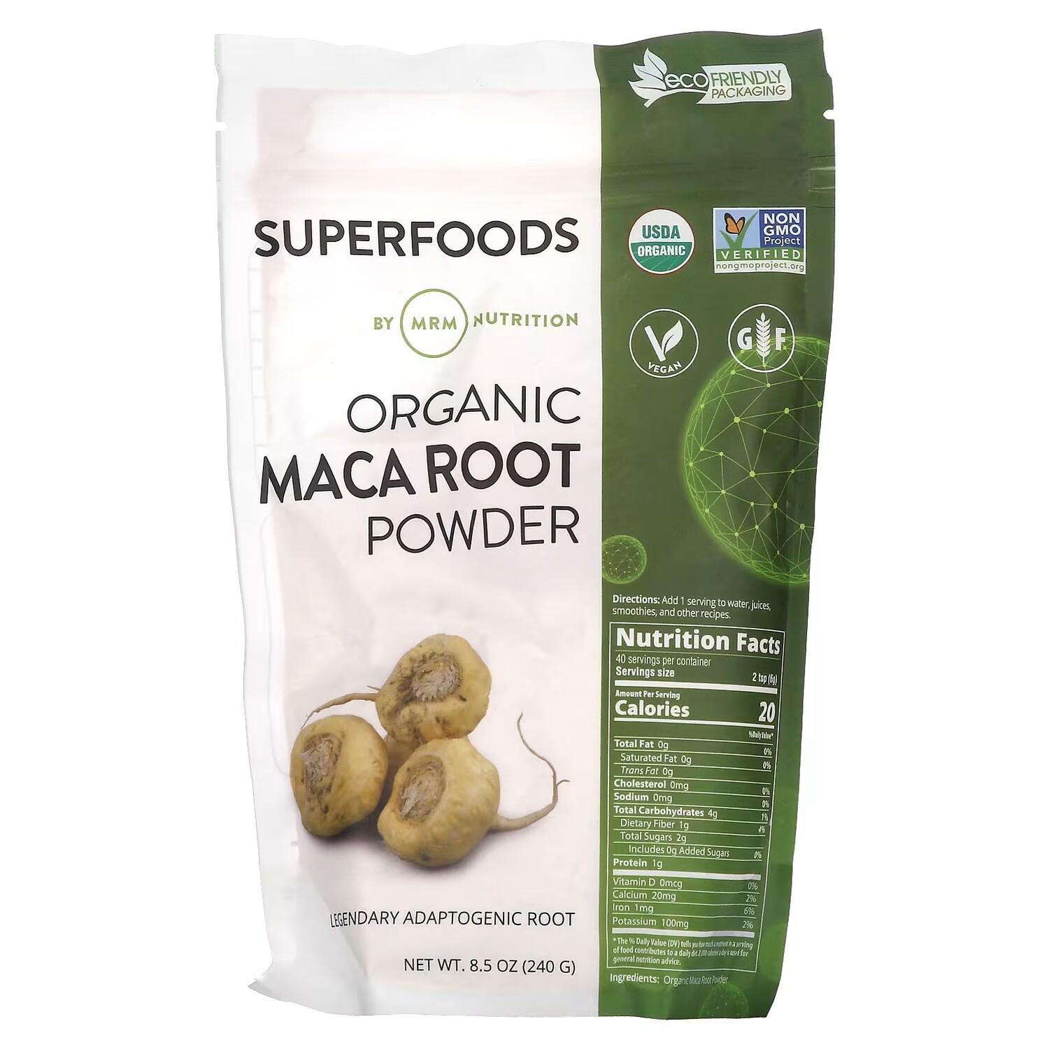 

Органический порошок корня маки MRM Nutrition, 240 г