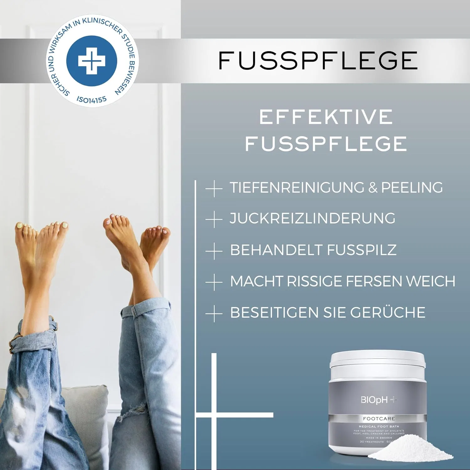 Соль для ванночек для ног BIOpH+ Foot Care, 500 г Bioph+ — фото 2