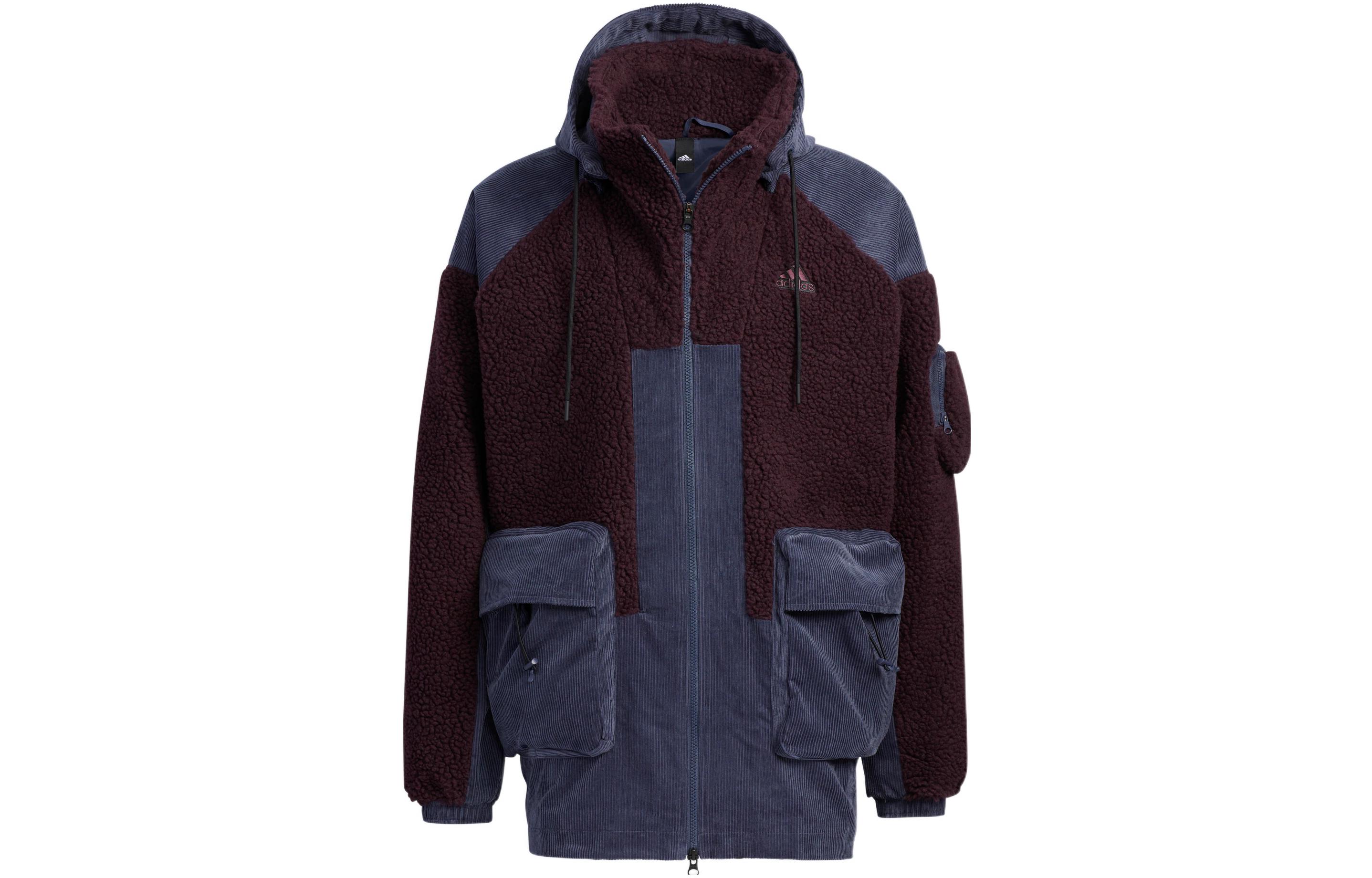 

Adidas Куртка мужская тёмно-красная с фиолетовым оттенком, Dark Reddish Purple