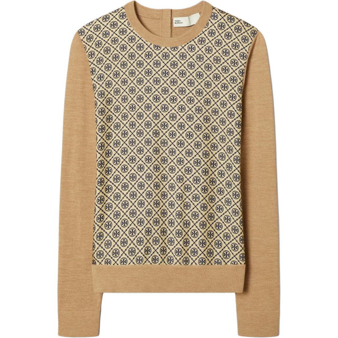 

Женская футболка с монограммой, цвет верблюжий Tory Burch, camel, Бежевый, Женская футболка с монограммой, цвет верблюжий Tory Burch, camel