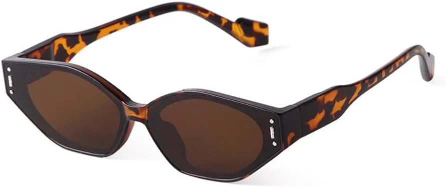 

Солнцезащитные очки LVTFCO для женщин, модель Irregular Trend, маленькая оправа; для мужчин – роскошные винтажные очки с защитой от УФ-излучения UV400, C3