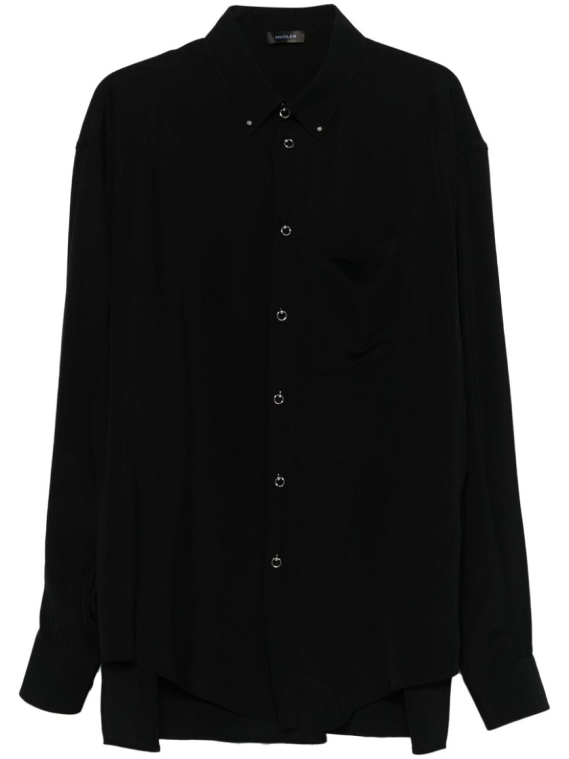 

Mugler рубашка с пирсингом, черный