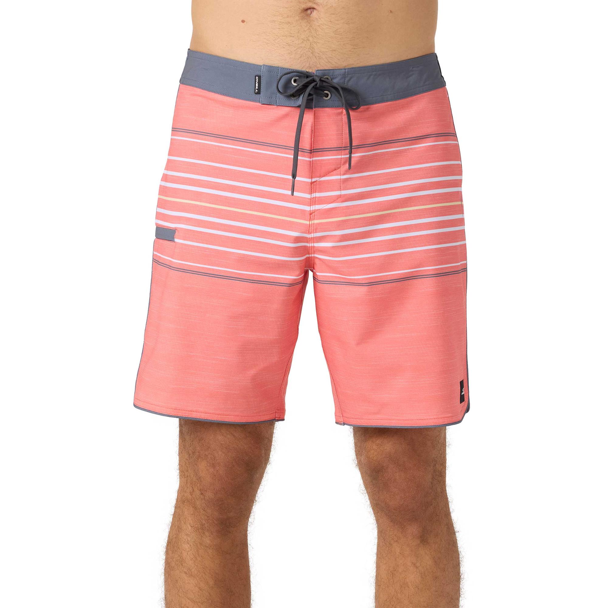 

Мужские шорты для плавания Hyperfreak Heat Stripe 18" с волнистым краем O'Neill, Peach Echo, Оранжевый, Мужские шорты для плавания Hyperfreak Heat Stripe 18" с волнистым краем O'Neill, Peach Echo