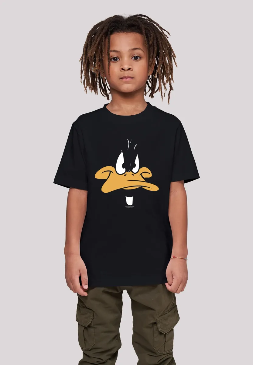 

Футболка F4NT4STIC "Looney Tunes Daffy Duck Big Face", унисекс для детей, товары премиум-класса, для мальчиков, для девочек, с принтом, черный