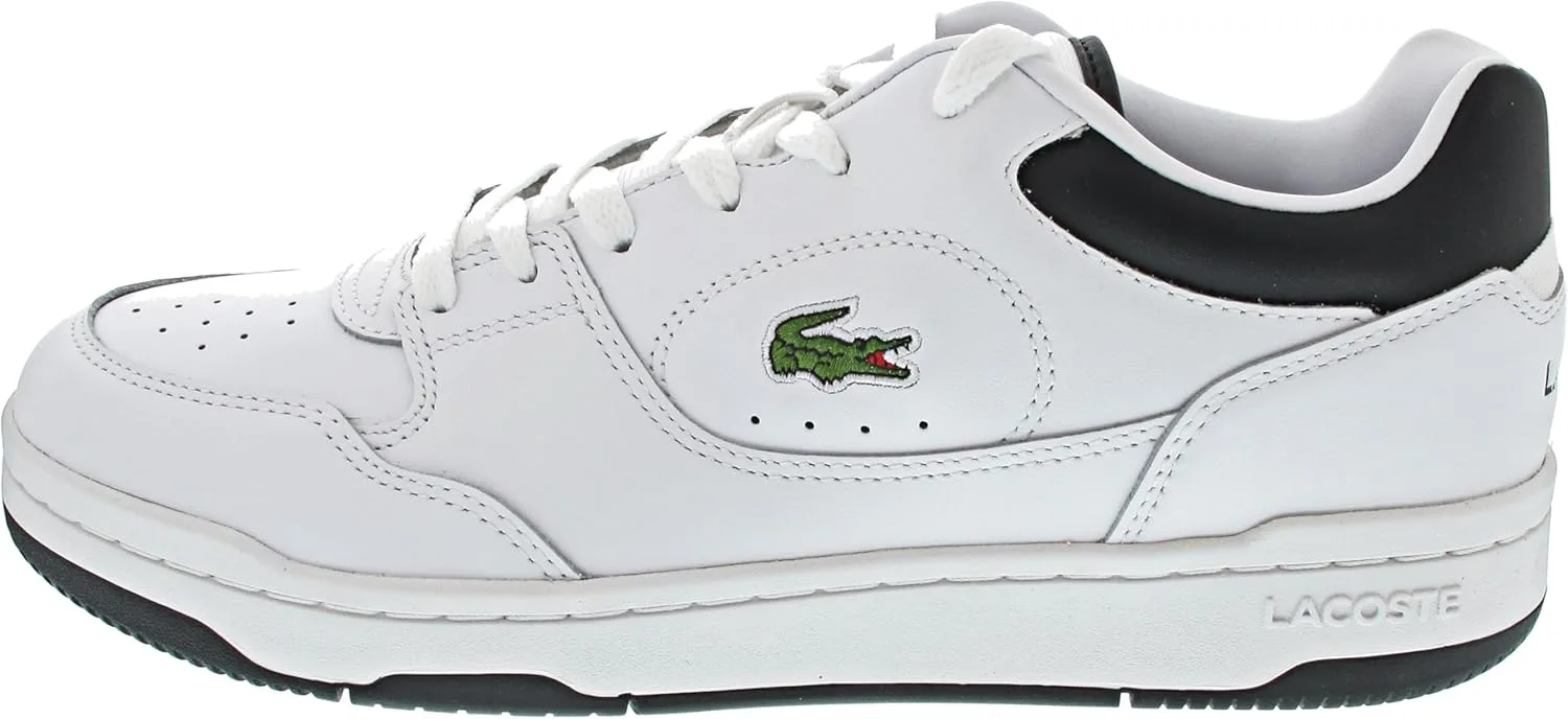 Мужские низкие кроссовки Lacoste Linedride, белые с черным, из гладкой кожи и текстиля