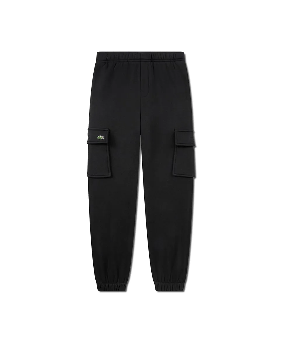 

Флисовые карго-штаны для мальчика Lacoste, черный