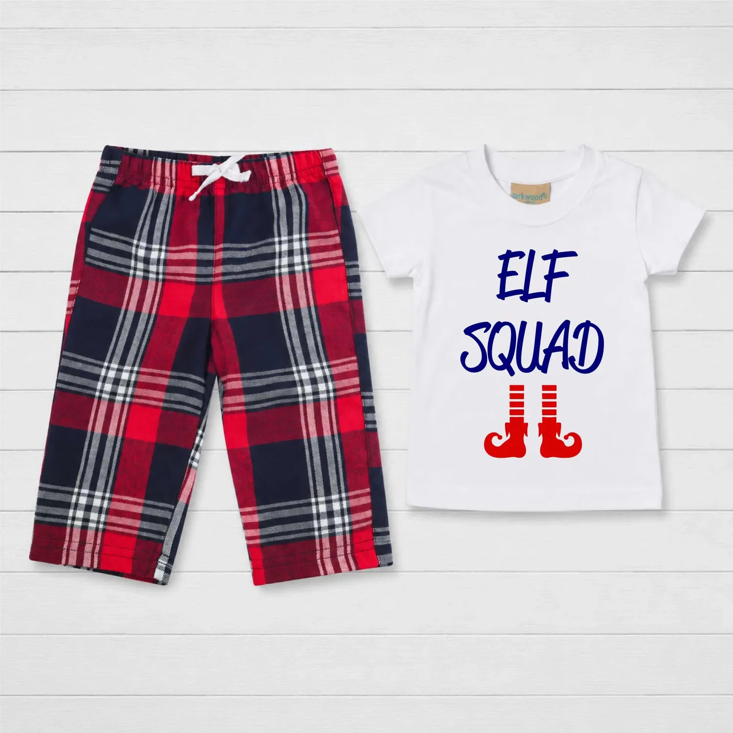 Пижама детская Christmas Pyjamas Matching 60 Second Makeover, красный — фото 3