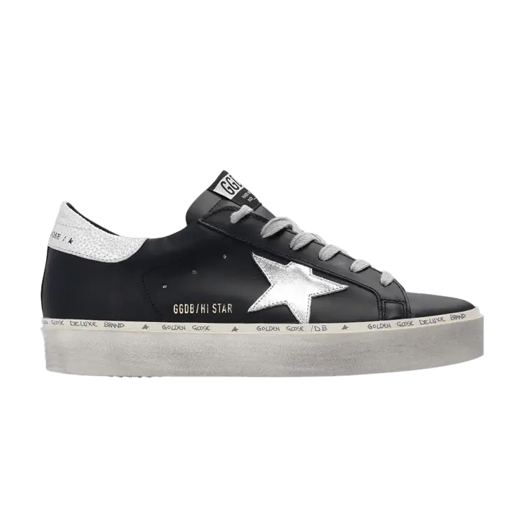 

Кроссовки Golden Goose Wmns Hi Star Black Silver, черный