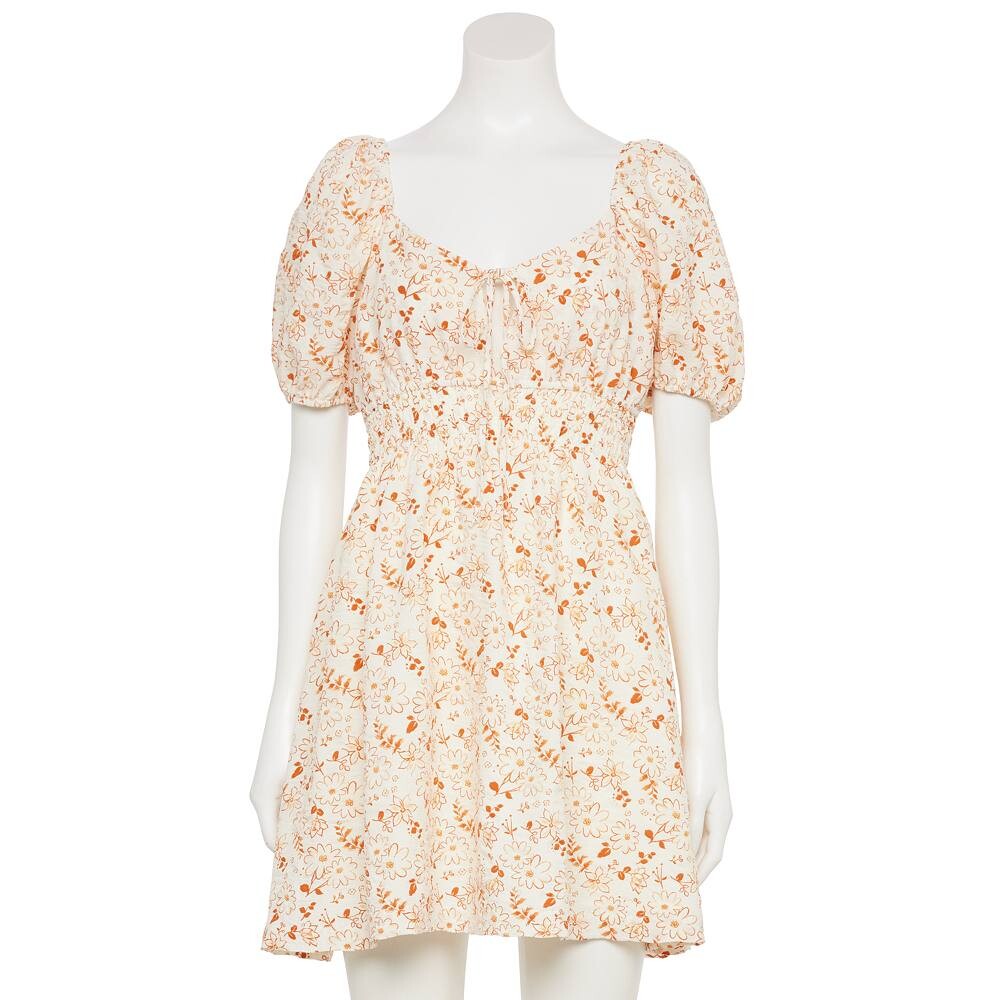 

Мятое платье Liberty Love Cadence для юниоров, цвет Ivory Rust Floral