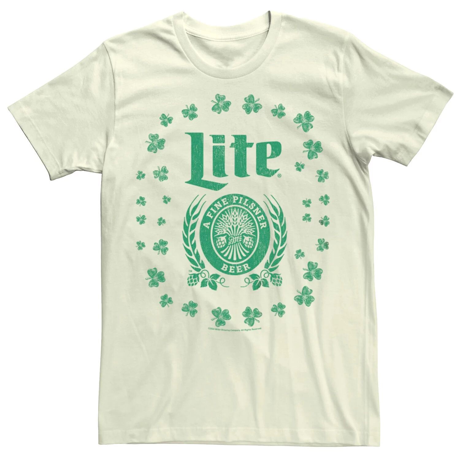 

Мужская футболка Miller Lite Shamrock Crest Licensed Character