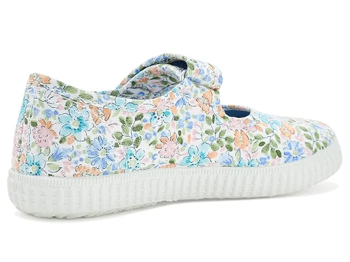 Кроссовки с цветочным принтом 56087 Cienta Kids Shoes, Denim Floral — фото 4